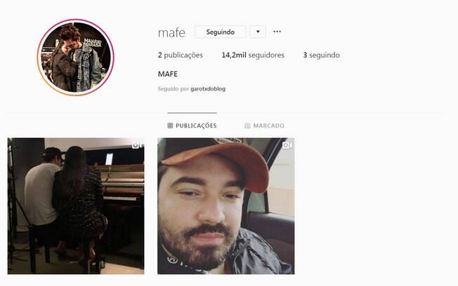 Perfil de Maiara e Fernando no Instagram