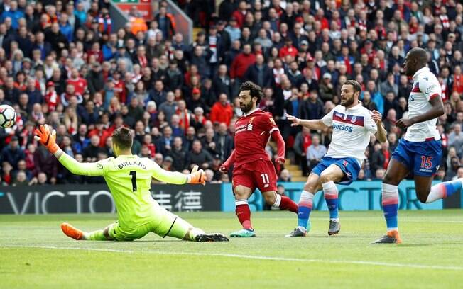 Salah não teve grande atuação e o Liverpool ficou no 0 x 0 com o Stoke City