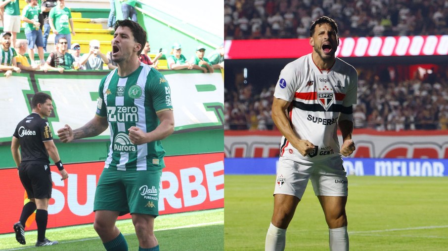 Marcinho e Calleri são destaques de Chapecoense e São Paulo