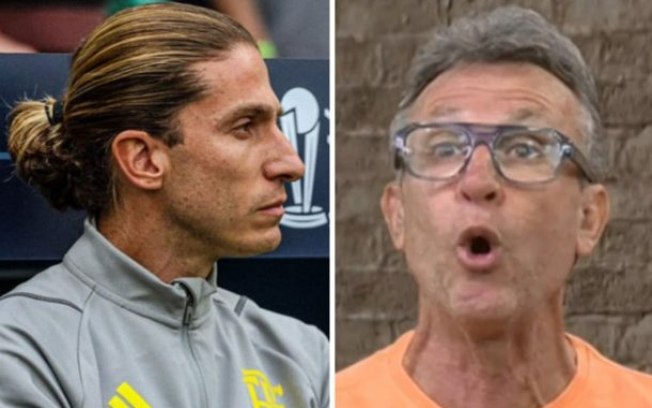 FIlipe Luís rebateu declarações de Neto sobre o que ocorreu com Hugo Souza no Flamengo FIlipe Luís rebateu declarações de Neto sobre o que ocorreu com Hugo Souza no Flamengo
