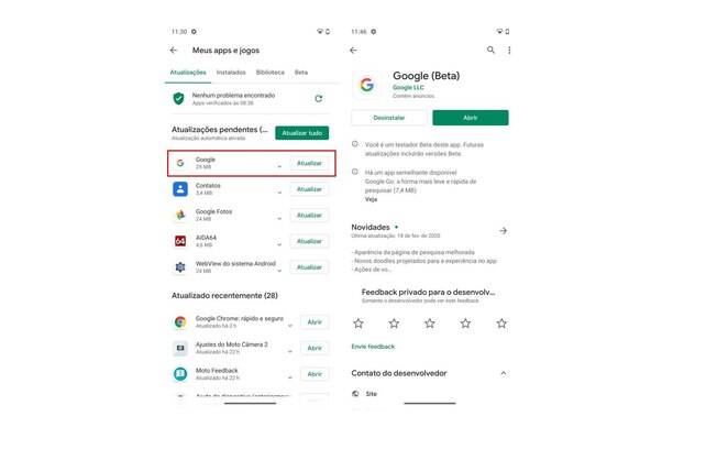 Como usar o modo escuro da Google Play Store