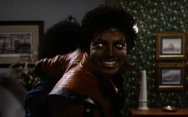 Michael Jackson como um lobisomem em 
