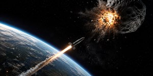China descobre como explodir asteroide com bomba nuclear espacial