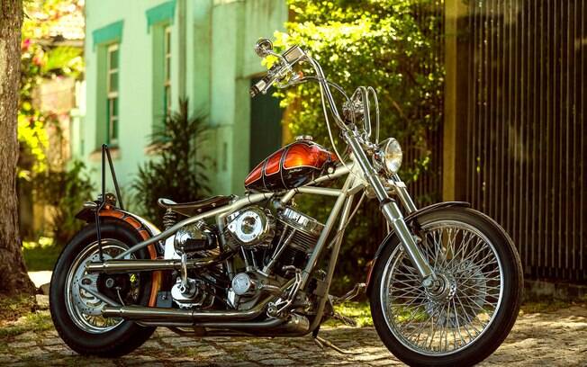 Harley-Davidson Bobber foi personalizada e ganhou estilo único, com aspecto retrô, inspirado nos modelos da década de 60