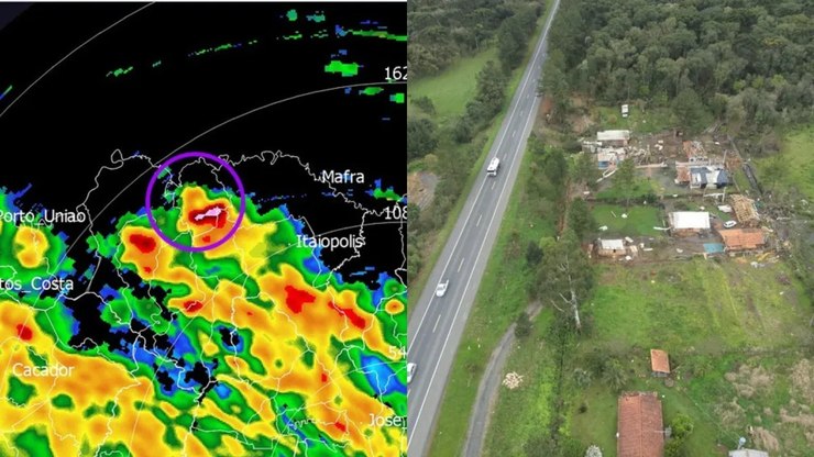 Quarto tornado é confirmado no Sul durante
onda de tempestades