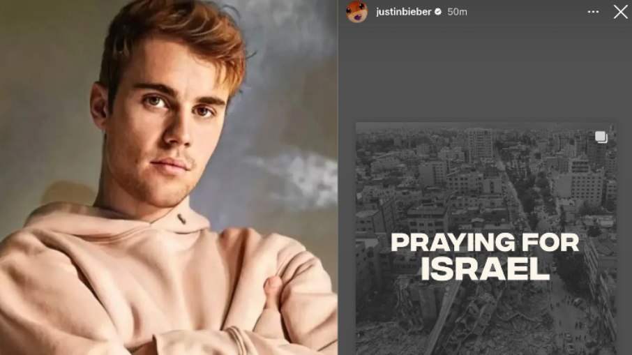 Justin Bieber comete gafe ao prestar apoio a Israel e apaga publicação