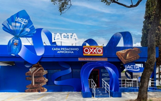 Lojas OXXO recebem novo conceito visual em parceria com KitKat e Lacta na Páscoa