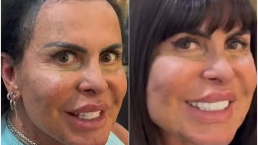 Gretchen exibe novo visual com aplique que precisa durar três meses Gretchen exibe novo visual com aplique que precisa durar três meses