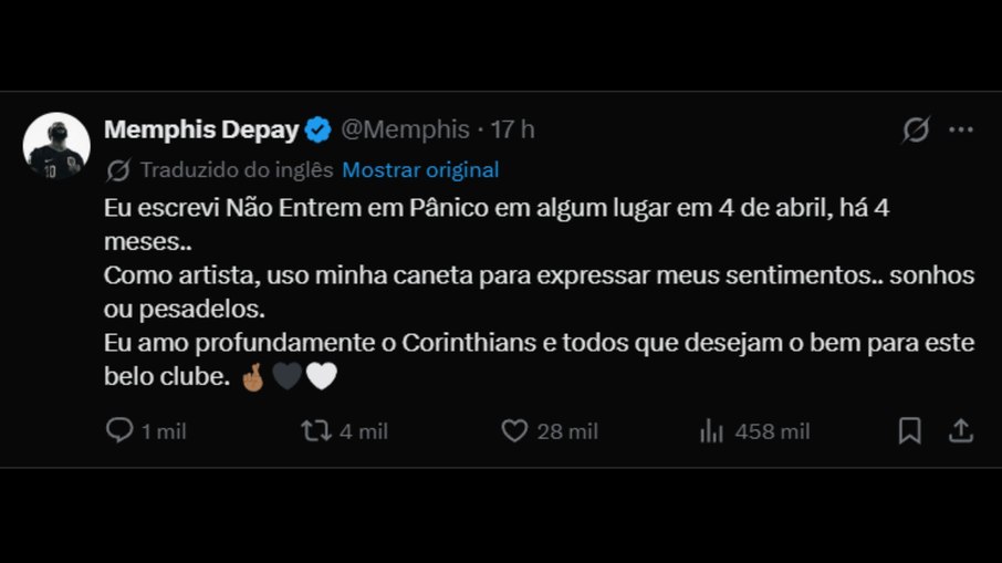 Esclarecimentos de Memphis Depay