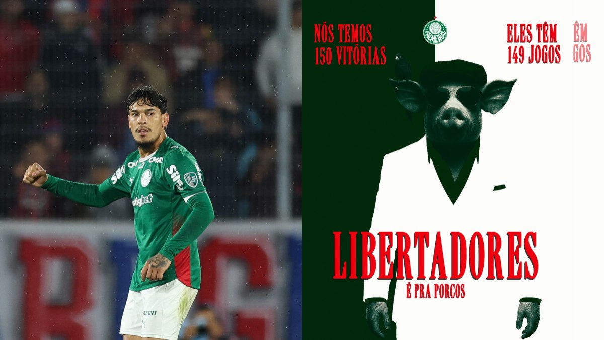 Palmeiras aproveita vitória e provoca Corinthians na Libertadores Palmeiras aproveita vitória e provoca Corinthians na Libertadores