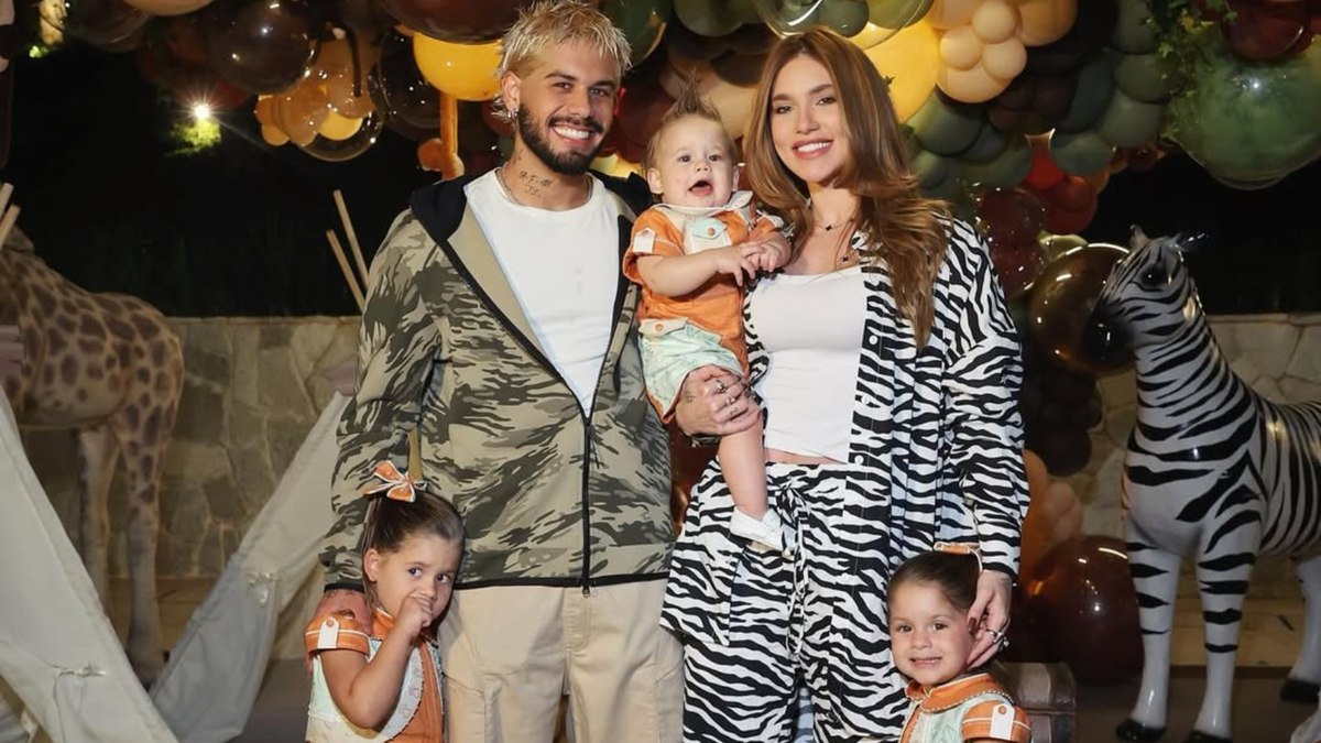 Virginia e Zé Felipe com os filhos: José Leonardo, Maria Flor e Maria Alice Virginia e Zé Felipe com os filhos: José Leonardo, Maria Flor e Maria Alice