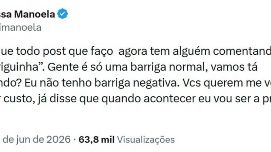 Larissa Manoela fala sobre suposta gravidez Larissa Manoela fala sobre suposta gravidez