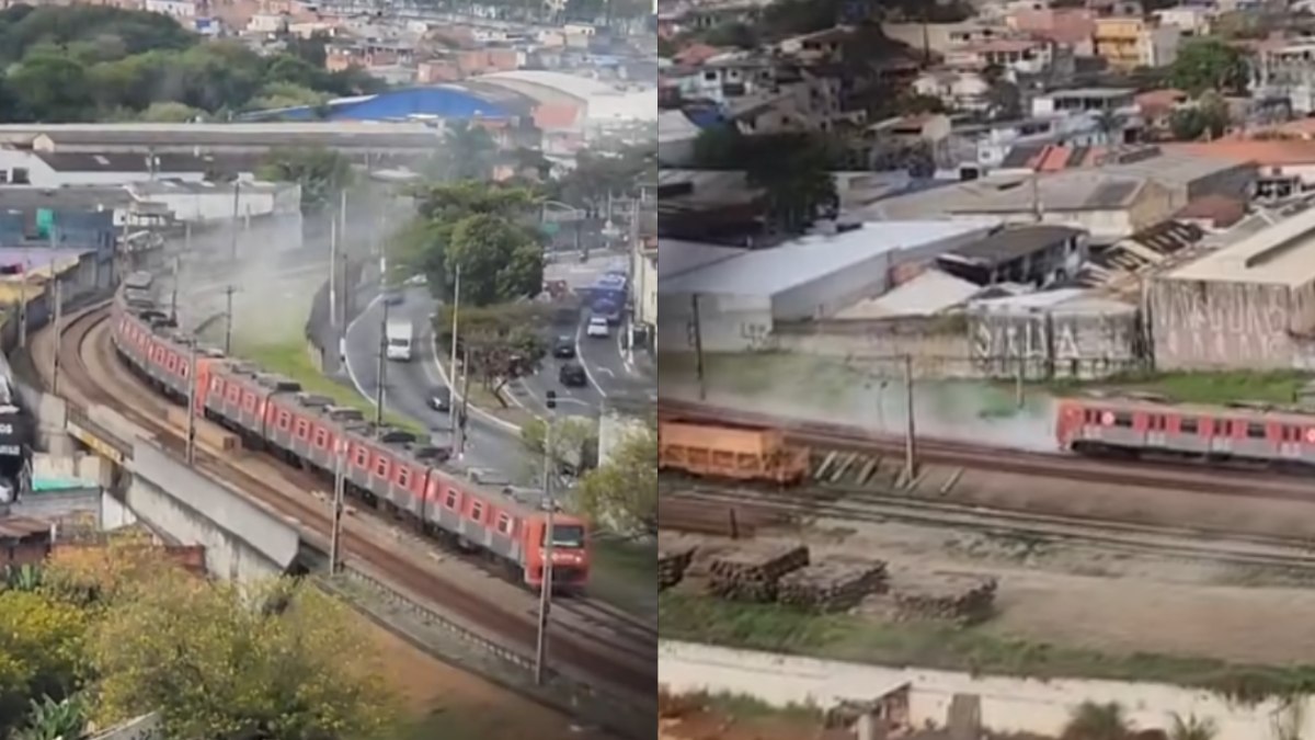 Vídeo: fumaça em trem assusta e força desembarque em SP - QTU Questões do Universo