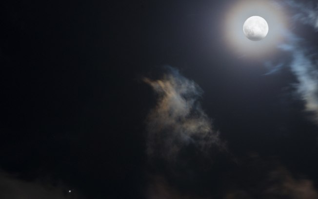 Destaque da NASA: Júpiter e eclipse lunar são a foto astronômica do dia
