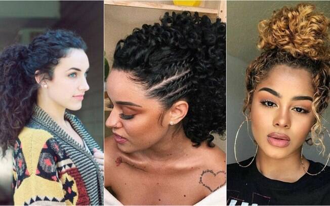 Penteados para cabelo cacheado: 4 opções fáceis e lindas