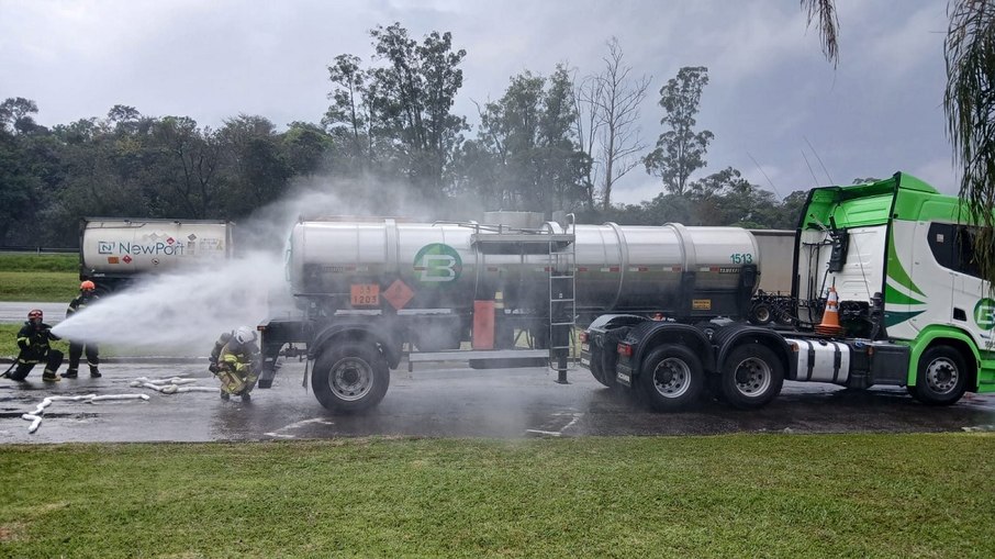 Simulado na Rodovia dos Bandeirantes