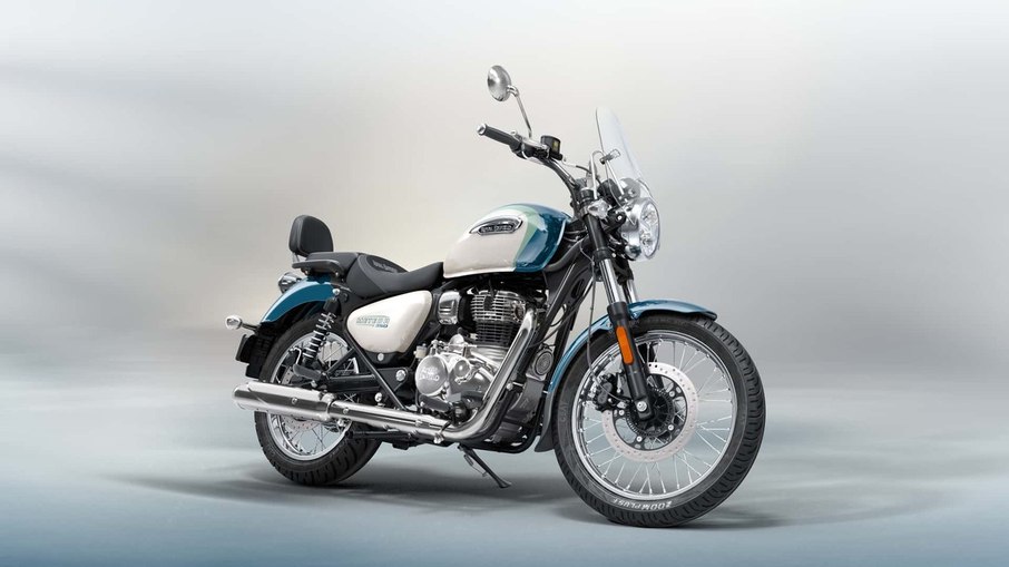 Royal Enfield manteve o motor monocilíndrico de 349 cm³, 20,2 cv e câmbio de cinco marchas na Meteor 350 2027.