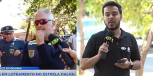 Repórter é constrangido por servidor ao vivo em Goiânia