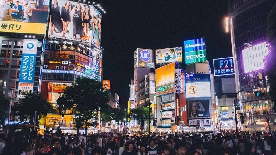 O cruzamento de Shibuya é popular por ser o mais movimentado do mundo