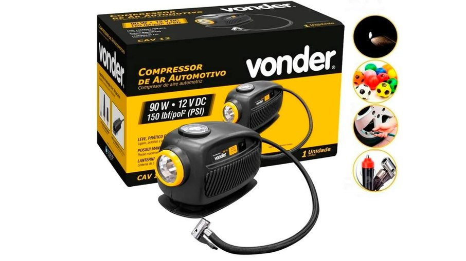 Compressor de ar automotivo Vonder é um dos achadinhos da Amazon Compressor de ar automotivo Vonder é um dos achadinhos da Amazon