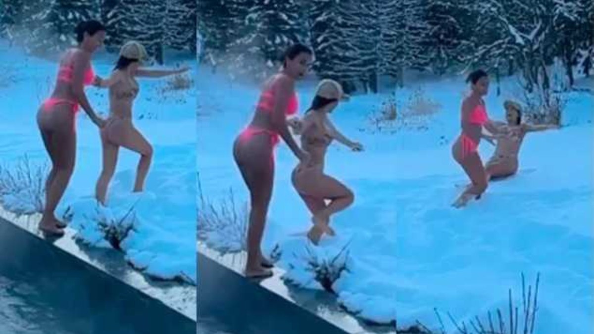 Esposa de Messi aparece se divertindo na neve com amiga