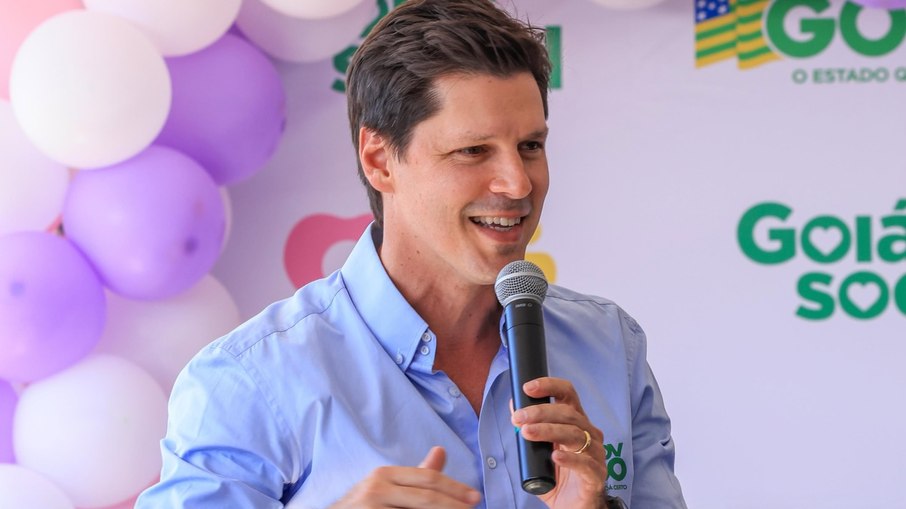 O governador de Goiás, Daniel Vilela (MDB), participou do lançamento do Pequi Bank,