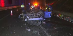 SP: quatro jovens morrem após carro cair de viaduto no Rodoanel