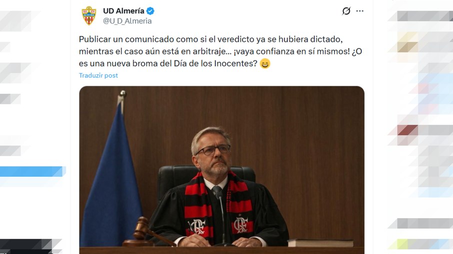 Almería debochou de cobrança do Flamengo Almería debochou de cobrança do Flamengo