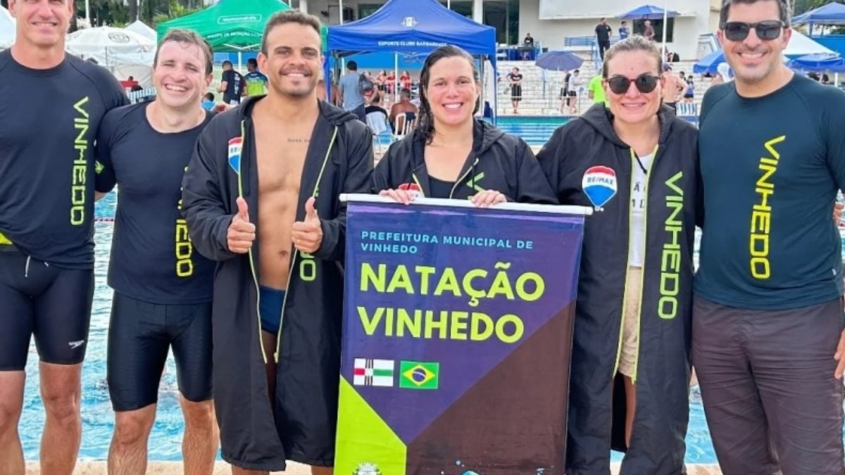 Atletas de Vinhedo conquistam 5 medalhas em Troféu de Natação Mastes