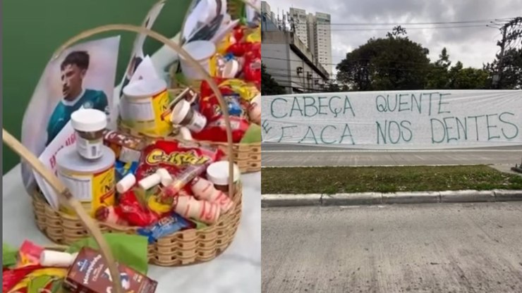 Torcida do Palmeiras faz protesto inusitado às vésperas do Dérbi