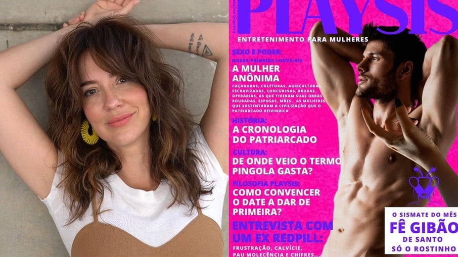 Atriz Claudia Campolina lança sátira da clássica revista Playboy