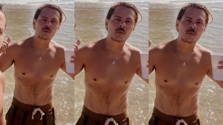 Marcus Majella sem camisa