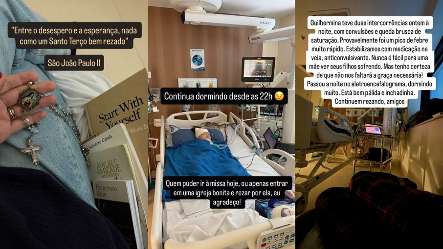 Filha de Juliano Cazarré está internada na UTI Filha de Juliano Cazarré está internada na UTI