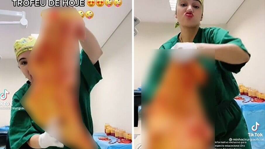 Cirurgiã Caren Trisoglio Garcia postou vídeos de pele de pacientes nas redes sociais
