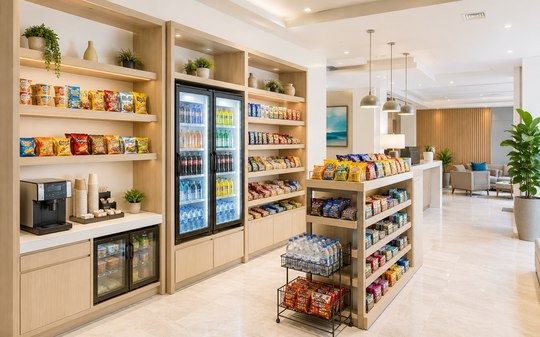 Hotéis estão trocando o minibar por mercadinhos 24h