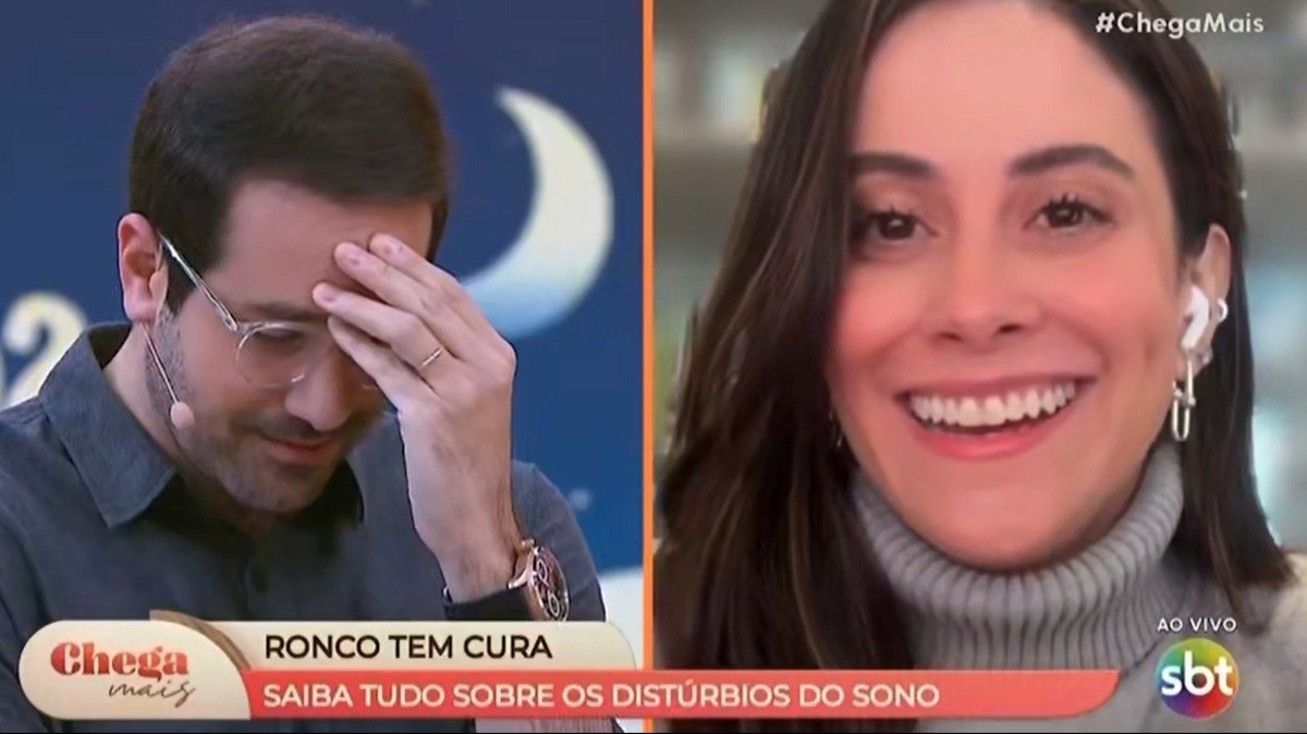 O apresentador foi surpreendido com sua esposa no programa ao vivo