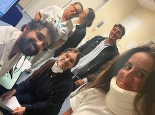 Ingrid Martins no hospital