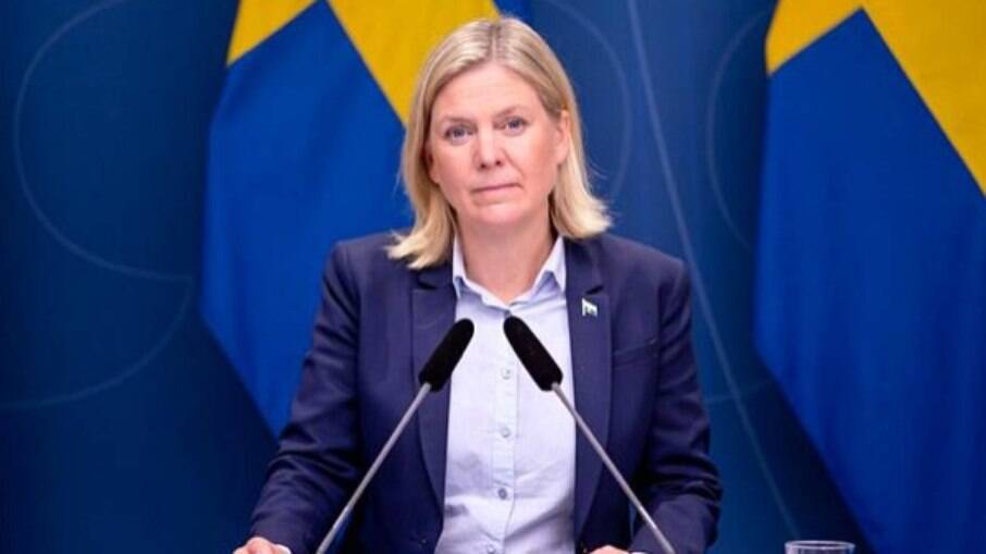 Magdalena Andersson, primeira-ministra da Suécia. Cabe à Suécia decidir a sua segurança e não a terceiros