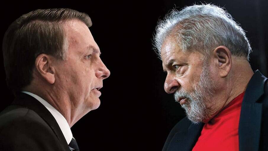 Presidente Jair Bolsonaro e o ex-presidente Lula da Silva