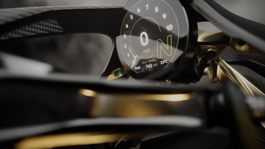 Instrumentação da AMB 002 Roadster mantém foco no piloto e na leitura rápida das informações