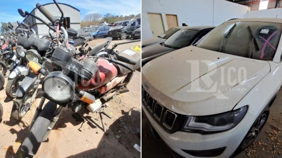 Leilão reúne Dafra Super 100 e Jeep Compass Leilão reúne Dafra Super 100 e Jeep Compass