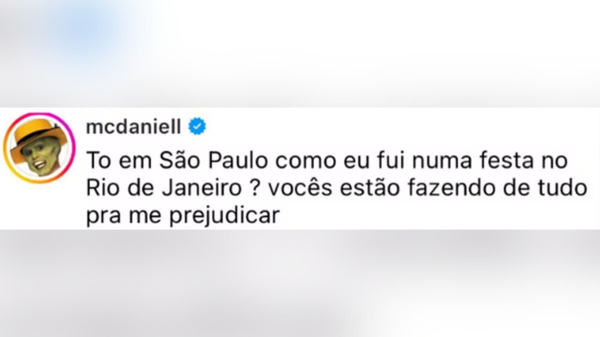 MC Daniel nega ida à festa após término com Lorena Maria MC Daniel nega ida à festa após término com Lorena Maria