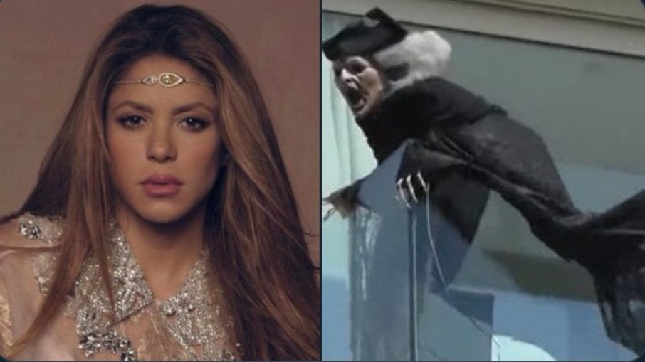Shakira volta a assombrar casa dos sogros com bruxa mais assustadora