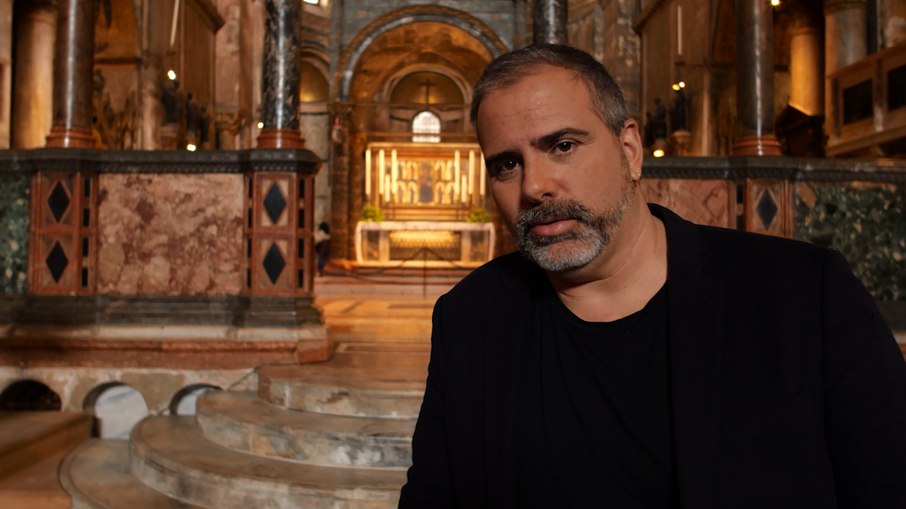 Rodrigo Alvarez na Basílica de São Marcos