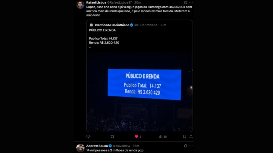 Torcida do Corinthians reclama do valor de ingresso imposto pelo Barra