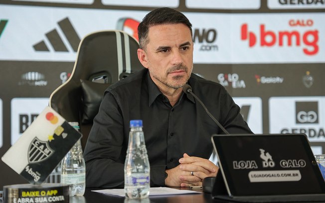 Rodrigo Caetano está no comando do futebol do Atlético-MG desde 2021 Rodrigo Caetano está no comando do futebol do Atlético-MG desde 2021