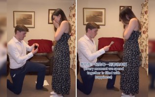 Homem aprende chinês em segredo para pedir namorada em casamento