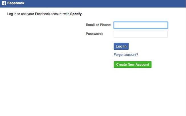 Na janela que se abrirá, faça login normalmente  no Facebook, autorizando assim a integração entre as duas plataformas. 