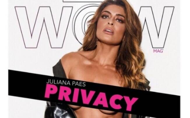 Juliana Paes posou de topless para a nova edição da Revista Wow