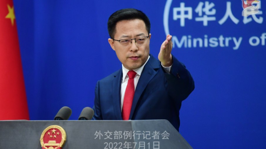 Lijian Zhao porta-voz do Ministério das Relações Exteriores de Pequim